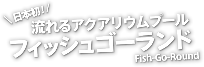 日本初！流れるアクアリウムプール フィッシュゴーランド