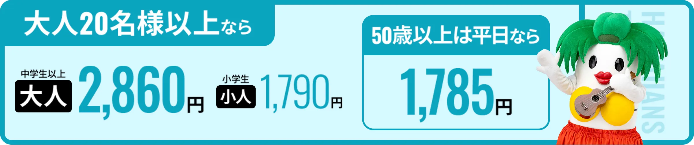 その他割引入場料金