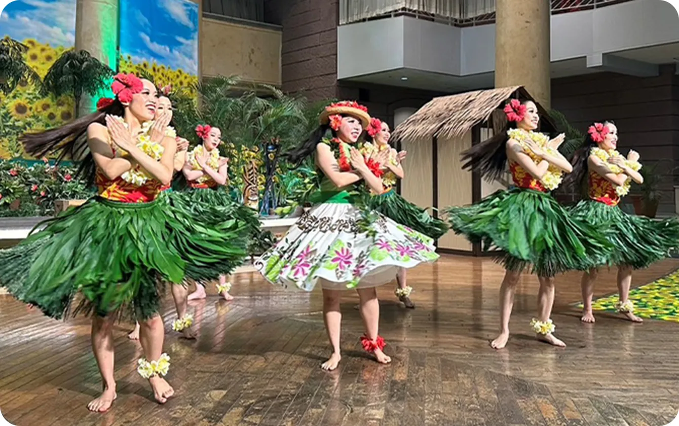 ポリネシアン・トワイライトパーティーの様子